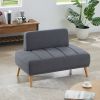 45"Inch Width Modern End of Bed Bench,Cotton Linen Fabric Upholstered 2 Seater Sofa Couch Entryway Ottoman Bench