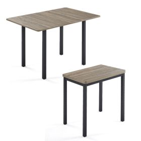 Small Dining Table for 2-4 People Expandable Folding Table Desk for Small Spaces in Home, Kitchen, Apartment