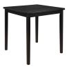 Counter Height Table Black Finish 1pc Square Transitional Style Wooden Dining Kitchen Furniture