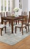 Contemporary Style 1pc Dining Table w 4 Drawers Rectangle Table Cherry Brown Finish Kitchen Dining Room