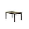 Dining Table Faux Marble Top Birch Veneer Dining Room Furniture 1pc Table