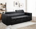 88 Inch Convertible Sofa Couch with Pull Out Bed, Modern Lounge Sleeper Sofa Set with Adjustable Headrest, Sofa Bed Furniture for for Living Room