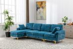 COOLMORE U-shape sectional sofa with Ottoman , Reversible Sofa Couch for Living Room,Spacious Furniture