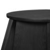 59.05" Round Marble Dining Table With Black Textured Solid Wood Base, Artificial Marble for 6-8 People, Dining Room/Living Room Kitchen Dining Table