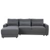 U_STYLE L-shaped Modular Sectional Sofa with Removable Back Cushions and 3 Pillows, Suitable for Living rooms, Offices, and Apartments