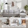 [VIDEO provided] [New] 119*55" Modern Oversized Sectional Sofa,L-shaped Luxury Couch Set with 2 Free pillows