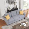 79.9" Modern Living Room Sofa Linen Upholstered Couch Furniture for Home or Office ,Light Grey*Blue,(3-Seat,Old Sku:WF288519AAC)