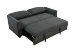 78 Inch 3 in 1 Convertible Sleeper Sofa Bed, Modern Fabric Loveseat Futon Sofa Couch w/Pullout Bed, Small Love Seat Lounge Sofa w/Reclining Backrest