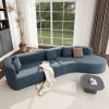 U_Style Modern Large 2-Piece Sectional Sofa with 3 Pillows,for Living Room, Bedroom