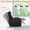 Sweetcrispy Recliner Chair for Living Room Massage PU Leather Recliner Sofa Home Theater Seating with Lumbar Support