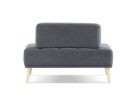 45"Inch Width Modern End of Bed Bench,Cotton Linen Fabric Upholstered 2 Seater Sofa Couch Entryway Ottoman Bench