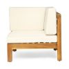 OANA 3-Piece LOVE SEAT SET WITH COFFEE TABLE, BEIGE