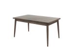 Contemporary Walnut Finish 1pc Dining Table Only Solid wood Rectangle Table Melamine MDF Dining Room Furniture