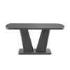 Modern Dining Table, Dining Room Table with 63" Rectangle Top and V-Shape MDF Base, Kitchen Dining Table for Kitchen Living Dining Room