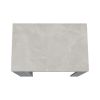 Kitchen Island, Kitchen Bar Table 36" H, 3-Side Shelves, Concrete Gray / Ibiza Marble Color Finish