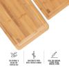 Thyme & Table Knife Friendly Bamboo Cutting Board, 2 Pack