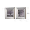 S/2 Vintage Silver Reflective Picture Frames, 15x15"