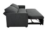 78 Inch 3 in 1 Convertible Sleeper Sofa Bed, Modern Fabric Loveseat Futon Sofa Couch w/Pullout Bed, Small Love Seat Lounge Sofa w/Reclining Backrest