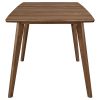 Natural Walnut Rectangular Dining Table