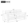 79.9" Modern Living Room Sofa Linen Upholstered Couch Furniture for Home or Office ,Light Grey*Blue,(3-Seat,Old Sku:WF288519AAC)