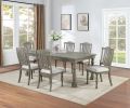 Light Grey Dining Table Rectangle Dining Table 1pc Table Only Acacia Veneer Dining Room Furniture