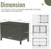 Outdoor Kitchen Island with Storage, Aluminum Kitchen Storage Island Outdoor Grill Table