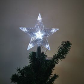 Christmas Tree Overhead Light Led Light Star Light Pentacle Star Light Battery Box Room Decoration (Color: normal white, style: 30-l)