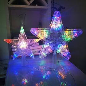 Christmas Tree Overhead Light Led Light Star Light Pentacle Star Light Battery Box Room Decoration (Color: Colorful, style: 10-s)