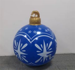 Pvc Inflatable Christmas Ball Decoration Atmosphere Layout Inflatable Hand Ball For Children Pop-Ball (Color: 4)