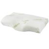 Bamboo Memory Foam Sleep Pillow Contoured Cervical Orthopedic Pillow Neck Support Breath Pillow