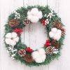 30/40/50/60Cm Christmas Decoration; Simulation Wreath Window Door Hanging Christmas Shopping Mall Scene Layout Props