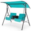 Porch Swing Chair with Adjustable Canopy