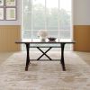 Sintered Stone Dining Table, 63" Modern Gray Rectangular Kitchen Dinner Table